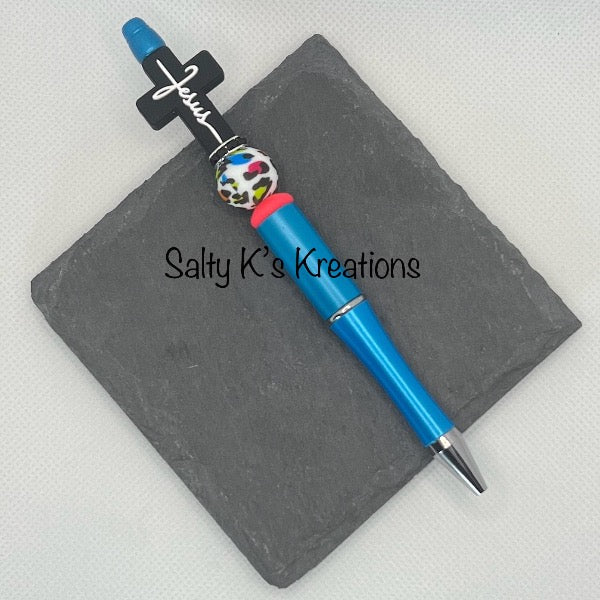 Beaded Pen - Cross - Black