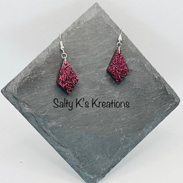 Diamond - Mini - Burgundy Fine Glitter