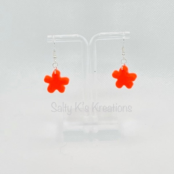 Glow-In-The-Dark - Flower - Small - Neon Orange
