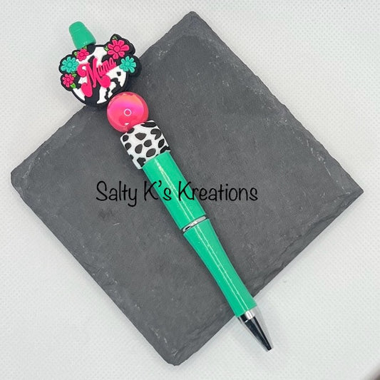 Beaded Pen - Mama