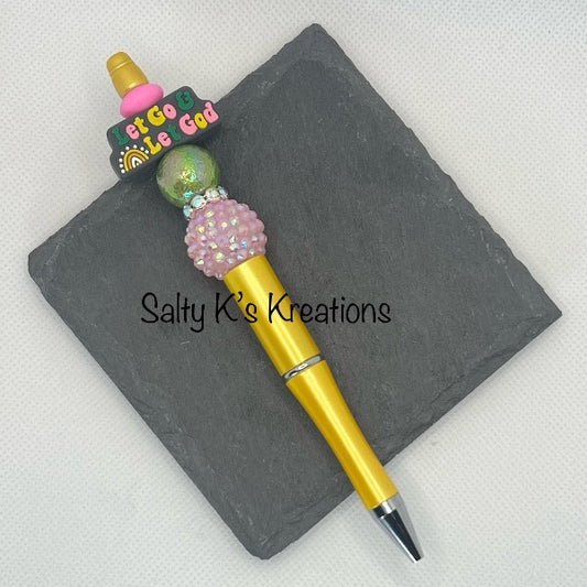 Beaded Pen - Faith - Let God
