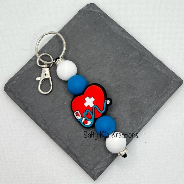 Mini Keychain - Medical - Red