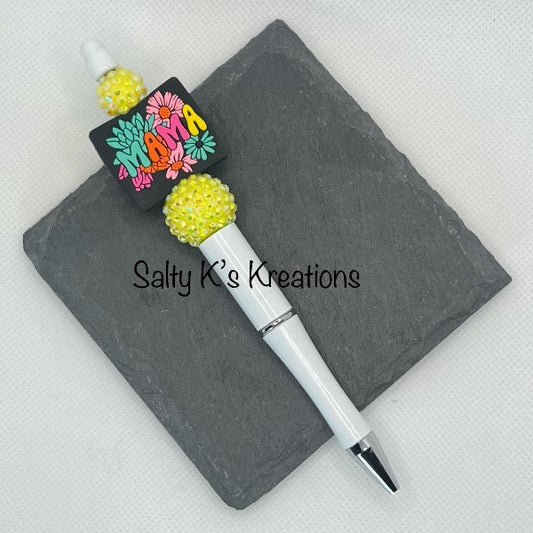 Beaded Pen - Mama