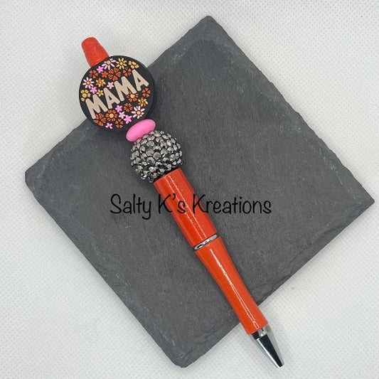 Beaded Pen - Mama
