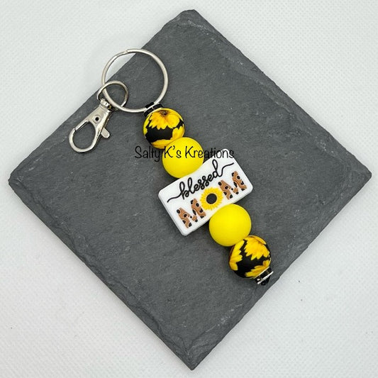 Mini Keychain - Mom - Sunflower