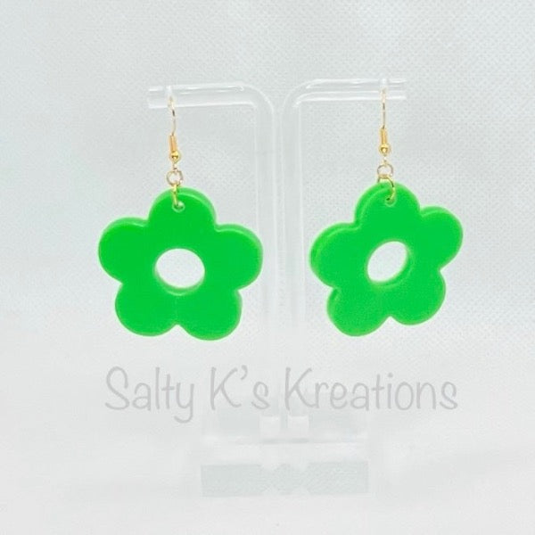 Glow-In-The-Dark - Flower - Large - Bright Green