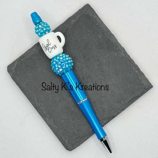 Beaded Pen - Mug - Girl Boss