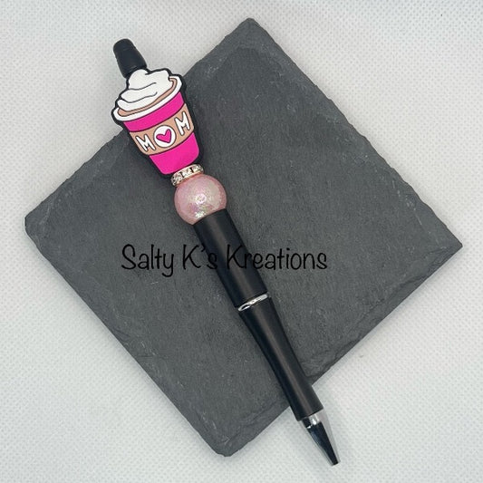 Beaded Pen - Mom - Coffee